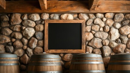 Poster - Black chalkboard with chalk marks and empty space for writing or drawing in a classroom or office setting