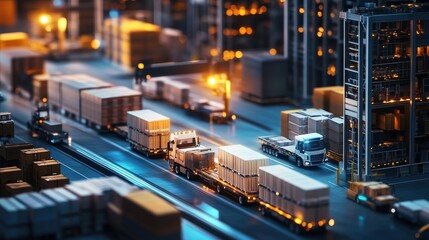 Poster - a data-driven supply chain system that tracks inventory levels, shipment statuses, and product deman