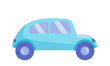 © Nataliia - Blue cartoon car. Vector illustration, element, icon for design, print, textile, children's rooms, clothing. Chidren's toy.