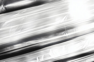 Poster - Silver Streaks Abstract: A captivating abstract photo showcasing a mesmerizing interplay of light and shadow, creating a sense of depth and movement with streaks of silver, perfect for modern.