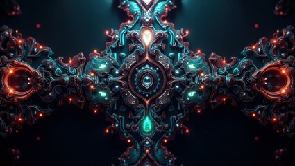 Aufkleber - Science fiction pattern wallpaper