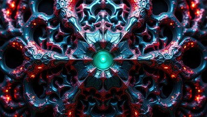 Aufkleber - Science fiction pattern wallpaper