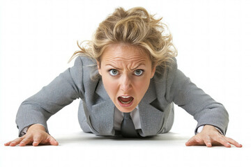 Poster - Businesswoman Crawling