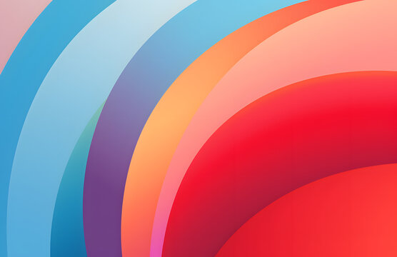 Geometric color wavy background