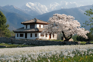 Wall Mural - Simtokha Dzong