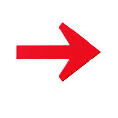 Poster - Dynamic red arrow icon indicating direction and movement