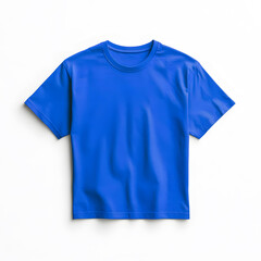 Wall Mural -  Dark blue t-shirt mock up isolated on white background