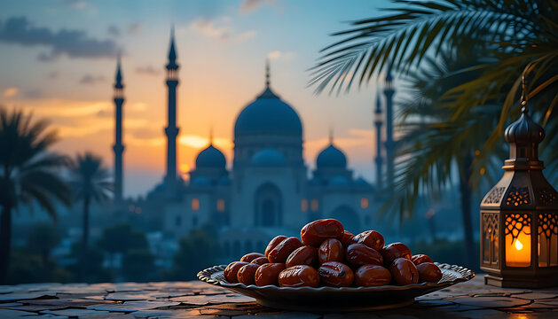 A lone man praying in a mosque,Arabesque lantern,ramadan kareem islamic greeting card background,Ramadan Mubarak,Ramadan,Romjan,background image