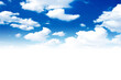 © VENANCIO - blue sky with white clouds in png, transparent background of blue sky and white clouds