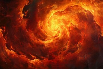 Wall Mural - abstract fire and smoke creating dramatic nebula cloudscape background