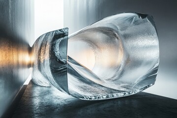 Poster - architecture and construction glass material background .