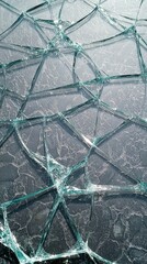 Poster - Shattered glass patterns urban environment abstract angle view creative concept