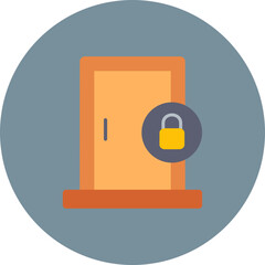 Wall Mural - Door Lock Icon