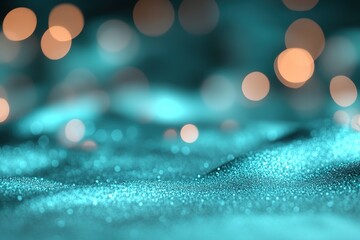 Poster - Turquoise lagoon sparkles under gentle light, creating enchanting reflections on the surface. This softly blurred scene evokes tranquility and ideal branding opportunities for water-inspired themes