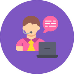 Wall Mural - Live Chat Icon