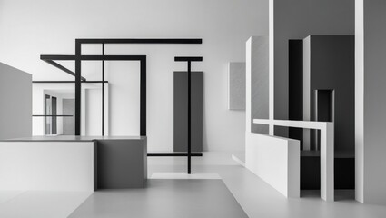 Aufkleber - Monochrome Architecture Photography