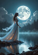 © LunaStar - Mystical earthquake spirit emerging from volcanic crater, elemental fury