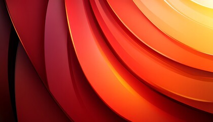 Poster - vibrant red waves abstract background a dynamic flow of smooth gradients in red and orange hues
