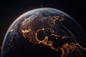 Poster - global business communication network