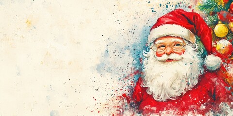 Wall Mural - Santa Claus Christmas Illustration