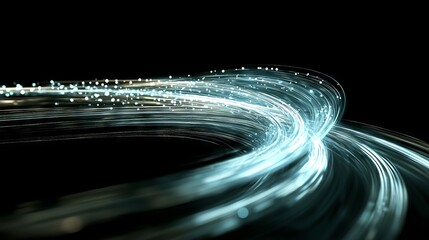 Poster - Abstract digital network connection on a blue background, 3D rendering