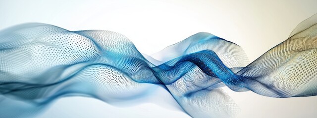 Poster - A medical-themed web banner with molecules on a gradient background of white and light blue