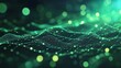 © Kristina - Technology computer cyberspace internet digital data network programming communication coding concept - Abstract green digital binary code matrix texture background