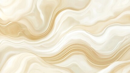 Poster - Abstract swirling patterns create a soft, muted background with gentle tones of cream and beige for a calm aesthetic