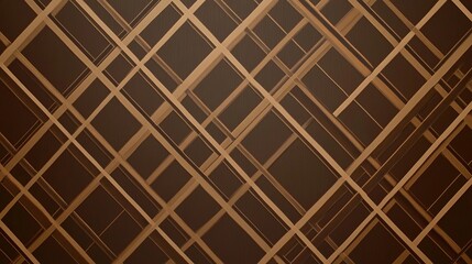 Poster - Exploring dynamic abstraction in a textured brown background with intersecting lines and geometric patterns
