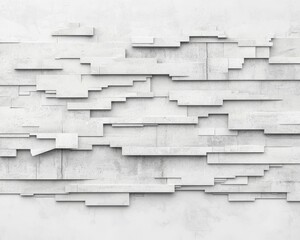 Poster - Abstract architectural background with textured concrete wall. Minimalistic design featuring a layered pattern perfect for modern interiors or exterior styles.