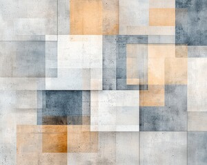 Poster - An abstract geometric pattern featuring a blend of muted tones, creating a modern and artistic background suitable for various design projects.