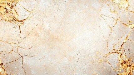 Poster - A textured background featuring a blend of cream and gold tones, ideal for use in design projects, presentations, or artistic endeavors.