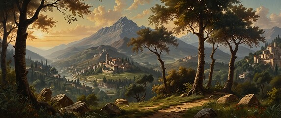 A grandiose Italian landscape