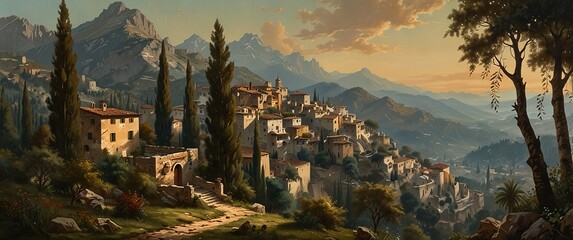 A grandiose Italian landscape