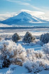 Wall Mural - Winter Desert Mountain Adventure