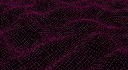 Wall Mural - Abstract Pink Grid Wave Background Texture