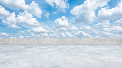 Wall Mural - Rooftop Concrete Sky Cloudscape