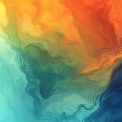 Poster - Abstract Swirling Colors, Vibrant Hues Blend Seamlessly, Creating a Mesmerizing Visual Experience,  Evoking Serenity and Tranquility.