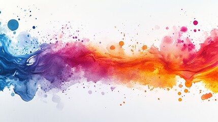 Poster - Dynamic color splash art abstract background digital artwork vibrant environment close-up view creative concept