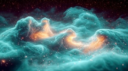 Wall Mural - cosmic dreamscapes: a journey through vibrant nebulae and celestial wonders