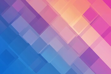 Wall Mural - Colorful background with blue and pink squares