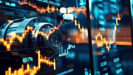 Poster - Dynamic financial growth: animated stock market graph analysis