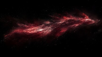 Wall Mural - sparkle light effect combined with fire embers particles texture overlays on an isolated black backg