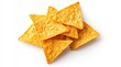 © Jirandon - Crunchy Tortilla Chips: A close-up shot of a pile of golden tortilla chips, ready for dipping in salsa, guacamole, or your favorite topping.
