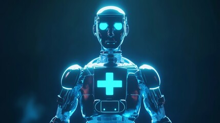 Digital online AI doctor. Healthcare system, hospital medicine tech, virtual doctor, medical assistant, innovation medicine, artificial intelligence, healthcare concept.