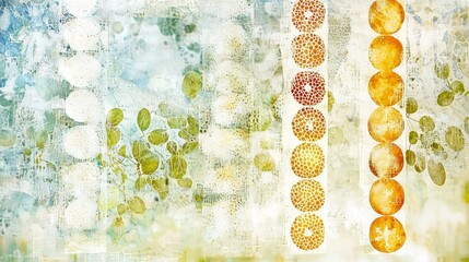 Poster - Abstract Genetic Maps with Vibrant Patterns and Enriched Textures