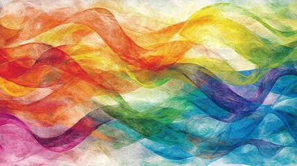 Poster - Vibrant Abstract Representation of Biochemical Reactions in Motion