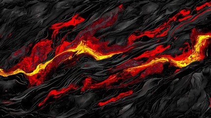 Poster - Captivating Abstract Visualization of Gene Expression in Bold Colors