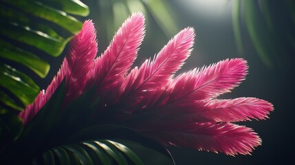 Poster - Creative Abstracts of Symbiotic Interactions in Lush Tropical Foliage