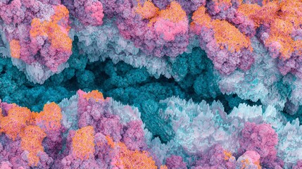 Poster - Abstract Digital Art Featuring Merging Human Biology Elements